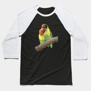 Fischer's Lovebirds Parrots Baseball T-Shirt